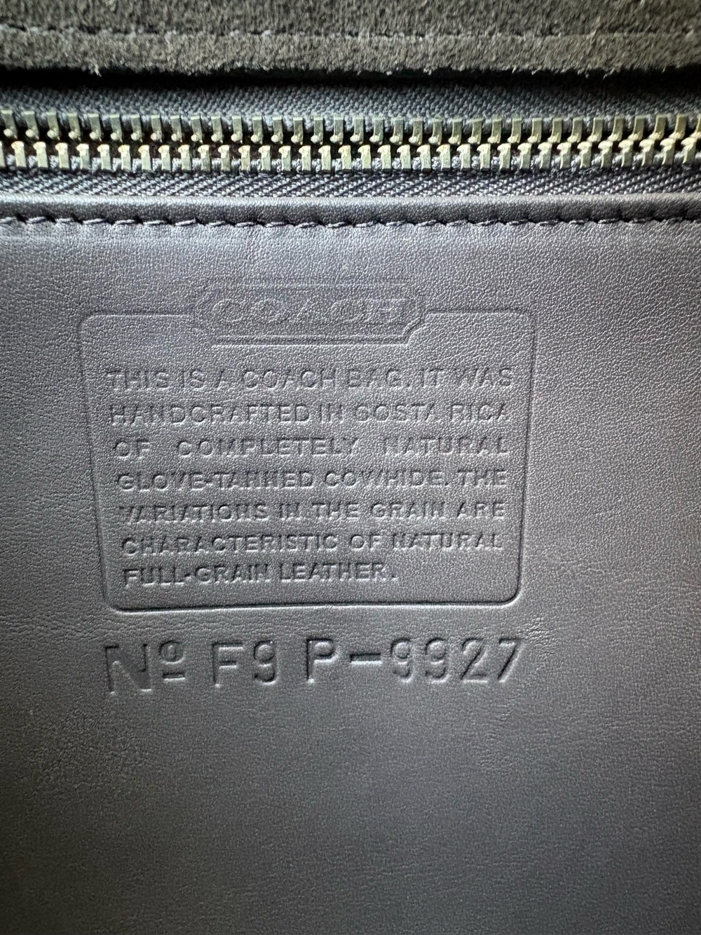 COACH Vintage Willis Grey Gray Leather Crossbody Shoulder Bag Handbag 9927 - Picture 10 of 13